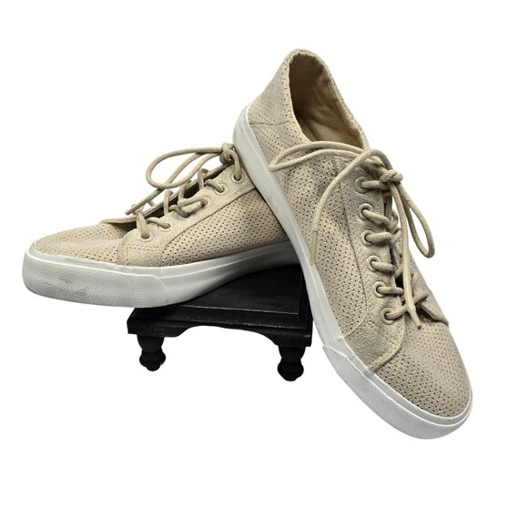 Lamo Vita Gold Shimmer Lace Up Sneakers, Women's Sz 7 - Picture 1 of 11